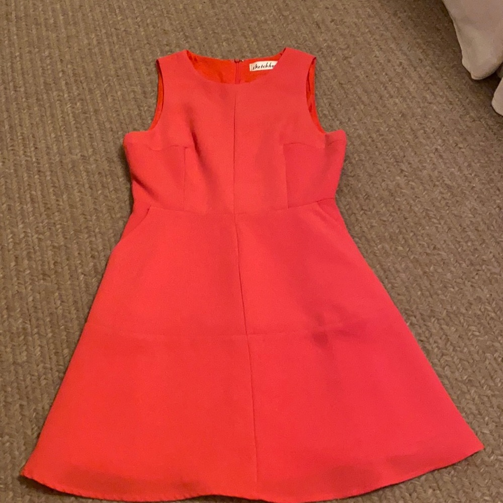 Red-orange dress